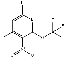 6-Bromo-4-fluoro-3-nitro-2-(trifluoromethoxy)pyridine 结构式