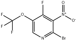 2-Bromo-4-fluoro-3-nitro-5-(trifluoromethoxy)pyridine Struktur