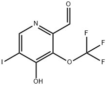 4-Hydroxy-5-iodo-3-(trifluoromethoxy)pyridine-2-carboxaldehyde 结构式