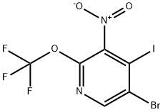 5-Bromo-4-iodo-3-nitro-2-(trifluoromethoxy)pyridine Structure