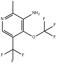 3-Amino-2-methyl-4-(trifluoromethoxy)-5-(trifluoromethyl)pyridine 结构式