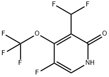 5-Fluoro-3-(difluoromethyl)-2-hydroxy-4-(trifluoromethoxy)pyridine 结构式