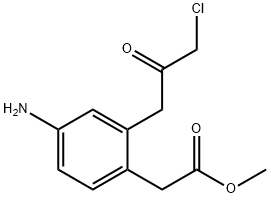 Methyl 4-amino-2-(3-chloro-2-oxopropyl)phenylacetate Structure