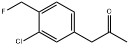 1-(3-Chloro-4-(fluoromethyl)phenyl)propan-2-one Structure