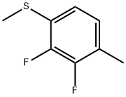 Benzene, 2,3-difluoro-1-methyl-4-(methylthio)- Structure
