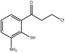 1-(3-Amino-2-mercaptophenyl)-3-chloropropan-1-one 结构式