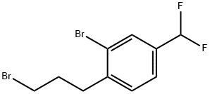 3-Bromo-4-(3-bromopropyl)benzodifluoride 结构式