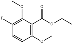 3-氟-2,6-二甲氧基苯甲酸乙酯 结构式