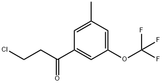 3-(3-Chloropropanoyl)-5-(trifluoromethoxy)toluene 结构式