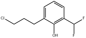 2-(3-Chloropropyl)-6-(difluoromethyl)phenol Structure