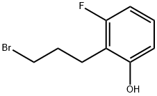 2-(3-Bromopropyl)-3-fluorophenol 结构式
