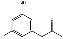 1-(3-Fluoro-5-mercaptophenyl)propan-2-one Structure