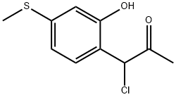 2-(1-Chloro-2-oxopropyl)-5-(methylthio)phenol Structure