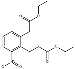 Ethyl 2-(3-ethoxy-3-oxopropyl)-3-nitrophenylacetate,1806414-05-0,结构式