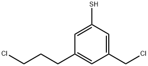 3-(Chloromethyl)-5-(3-chloropropyl)thiophenol Structure