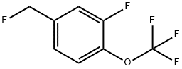 1-Fluoro-5-fluoromethyl-2-(trifluoromethoxy)benzene 结构式