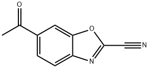 2-Benzoxazolecarbonitrile, 6-acetyl- 结构式