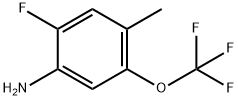 Benzenamine, 2-fluoro-4-methyl-5-(trifluoromethoxy)- Struktur