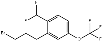 2-(3-Bromopropyl)-4-(trifluoromethoxy)benzodifluoride Structure