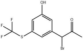 3-(1-Bromo-2-oxopropyl)-5-(trifluoromethylthio)phenol Structure