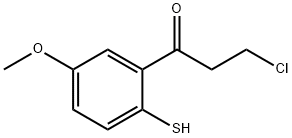 2-(3-Chloropropanoyl)-4-methoxythiophenol Struktur