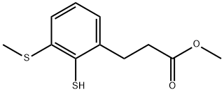 Methyl 3-(2-mercapto-3-(methylthio)phenyl)propanoate 结构式