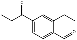 2-Ethyl-4-propionylbenzaldehyde 化学構造式