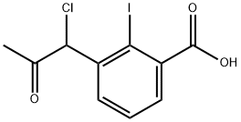 3-(1-Chloro-2-oxopropyl)-2-iodobenzoic acid 结构式