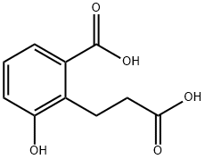 2-(2-Carboxyethyl)-3-hydroxybenzoic acid 结构式