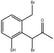 1-Bromo-1-(2-(bromomethyl)-6-mercaptophenyl)propan-2-one,1806511-97-6,结构式