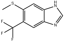 5-Methylthio-6-trifluoromethyl-1H-benzimidazole 结构式