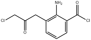 2-Amino-3-(3-chloro-2-oxopropyl)benzoyl chloride 结构式