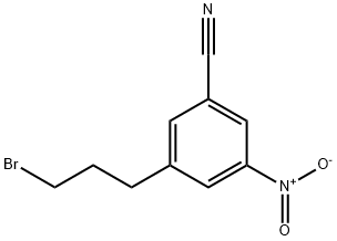 3-(3-Bromopropyl)-5-nitrobenzonitrile 结构式