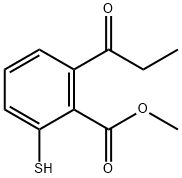 Methyl 2-mercapto-6-propionylbenzoate 结构式