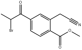 Methyl 4-(2-bromopropanoyl)-2-(cyanomethyl)benzoate,1806564-86-2,结构式