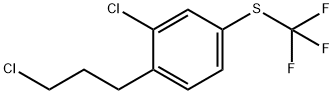1-Chloro-2-(3-chloropropyl)-5-(trifluoromethylthio)benzene 结构式