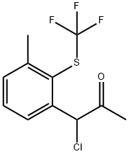 3-(1-Chloro-2-oxopropyl)-2-(trifluoromethylthio)toluene Structure