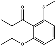 1-(2-Ethoxy-6-(methylthio)phenyl)propan-1-one 结构式