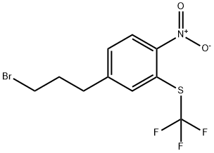 1-(3-Bromopropyl)-4-nitro-3-(trifluoromethylthio)benzene 结构式