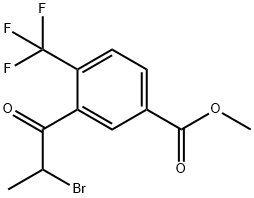 Methyl 3-(2-bromopropanoyl)-4-(trifluoromethyl)benzoate,1806603-02-0,结构式
