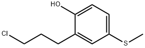 2-(3-Chloropropyl)-4-(methylthio)phenol 结构式