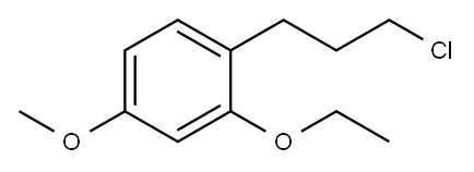 4-(3-Chloropropyl)-3-ethoxyanisole 结构式