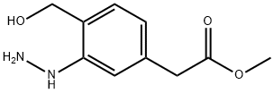 Methyl 3-hydrazinyl-4-(hydroxymethyl)phenylacetate 结构式