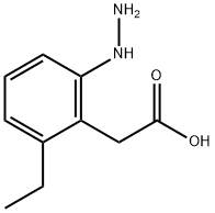 2-Ethyl-6-hydrazinylphenylacetic acid 结构式