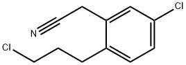 5-Chloro-2-(3-chloropropyl)phenylacetonitrile 结构式