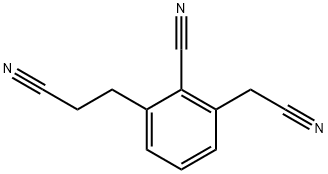 2-Cyano-3-(2-cyanoethyl)phenylacetonitrile 结构式