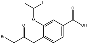 1806651-05-7 4-(3-Bromo-2-oxopropyl)-3-(difluoromethoxy)benzoic acid