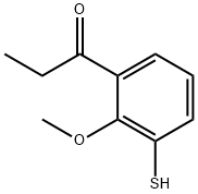 2-Methoxy-3-propionylthiophenol 结构式