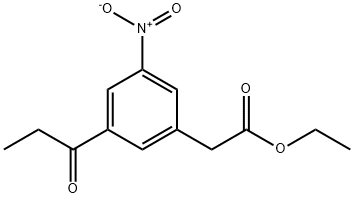 Ethyl 3-nitro-5-propionylphenylacetate,1806659-21-1,结构式