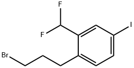 2-(3-Bromopropyl)-5-iodobenzodifluoride 结构式